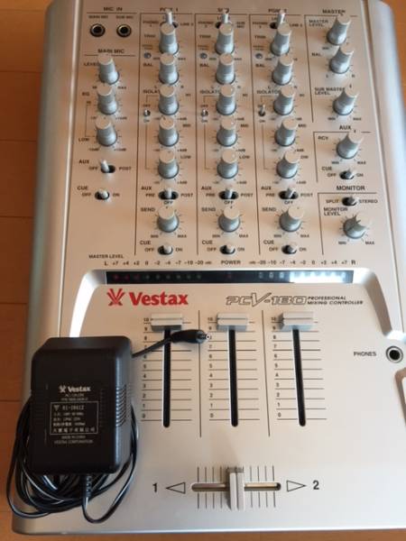 【音出確認済】VESTAX PCV-180 DJミキサー Vestax ミキサー PCV180 ベスタクス音出確認済】VESTAX PCV-180 DJ