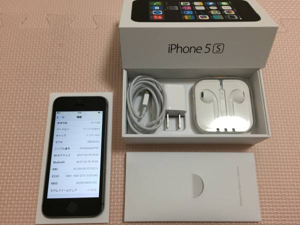 【即決 超美品】iPhone5s docomo 16GB グレイ 判定○ 残債なし_1