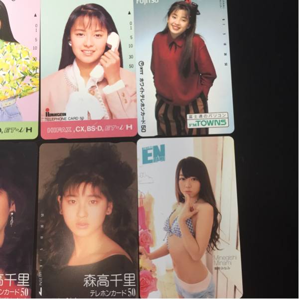 アイドルテレカ 南野陽子 後藤久美子 宮沢りえ 森高千里 AKB48