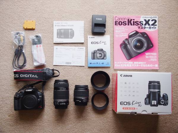 Canon EOS kiss X2 ダブルズームレンズセット ** 本物保証,定番人気 Canon EOS kiss X2 ダブルズームレンズセット ** 本物保証,定番人気
