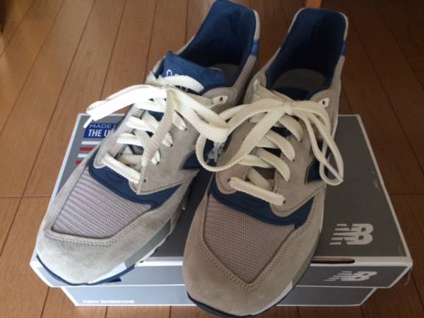 美品 NEW BALANCE/M998CSEF/NAVYワイズD/26.0cm USA