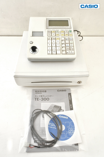 288 CASIO カシオ TE-300 電子レジスター ドロア分離型 難有 288 CASIO カシオ TE-300 電子レジスター ドロア分離型 難有