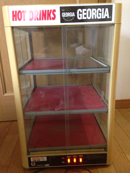 カン 缶 ウォーマー cw108 三段 4面 ガラス扉 動作品 名カンウォーマー