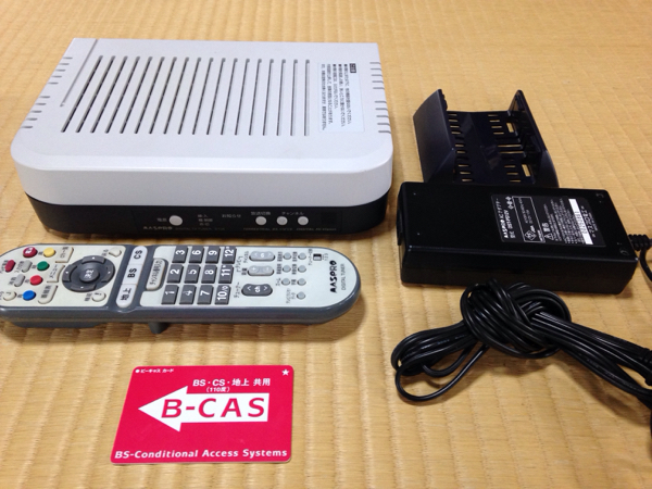 中古品 マスプロ 地デジ・BS/CSチューナー DT35 リモコン不動 地上