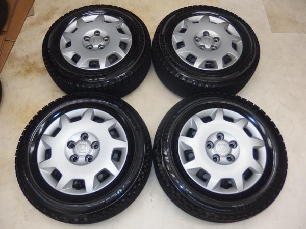 ホンダ純正山ありスタッドレス付205/65R15 15x6 5H114ストリーム