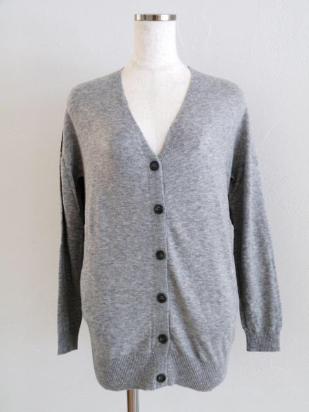 新品 PLST　カーディガン　Ｍ グレー×紺/ 321736
