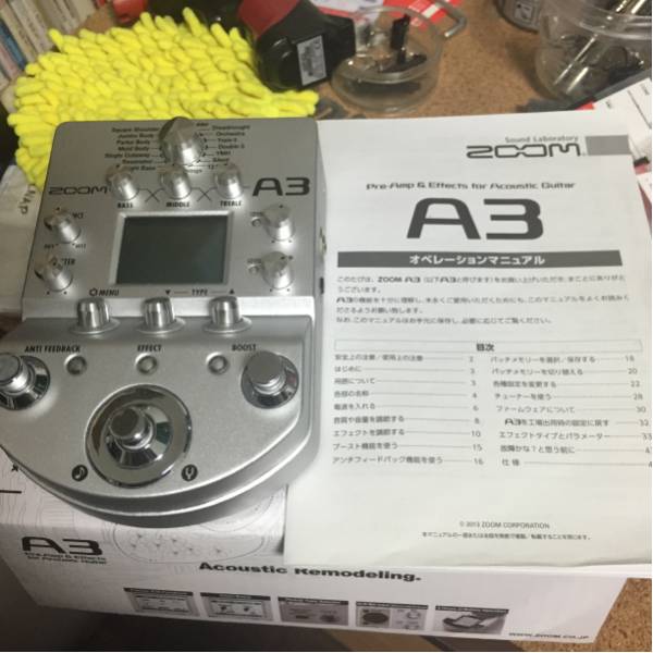 Zoom A3 アコースティックギター用プリアンプ&エフェクター ZoomA3