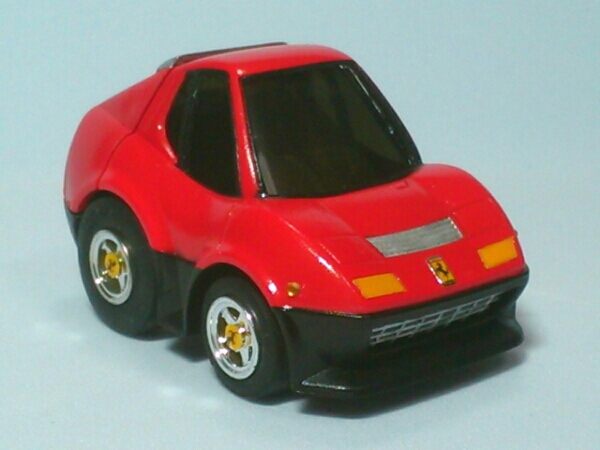 チョロQ◇自作 カスタム フェラーリ512BB レッド×ブラック(乗用車 