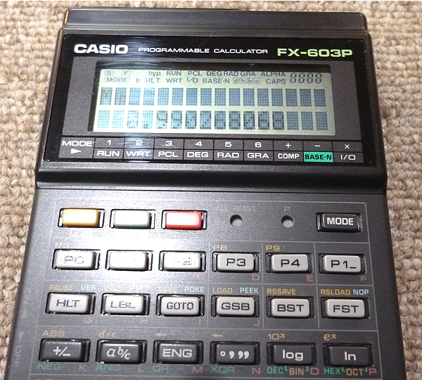 ☆CASIO カシオ プログラム関数電卓 FX-603P 美品 現状品☆
