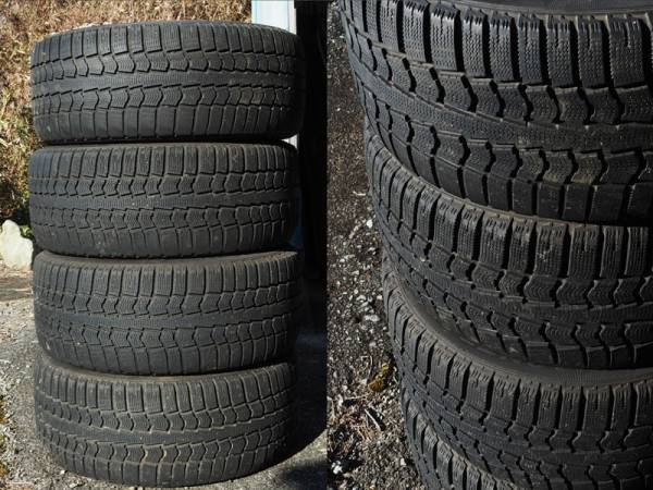 ☆日産純正アルミホイールとスタッドレスの4本セット205/55R16☆