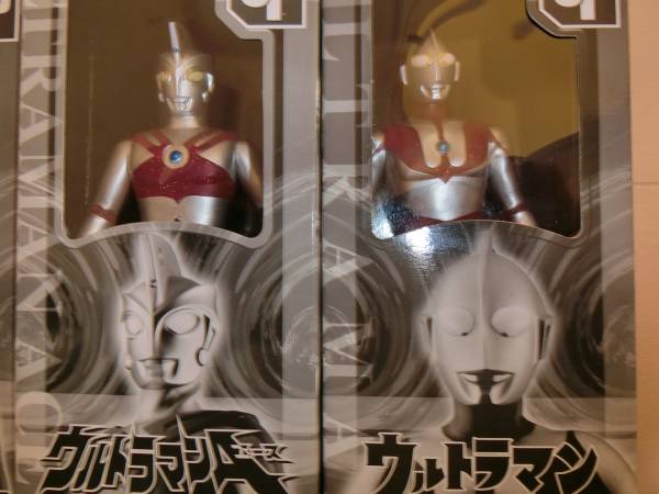 限定ソフビ、クリアレッドラメのウルトラマン、ジャック、エース