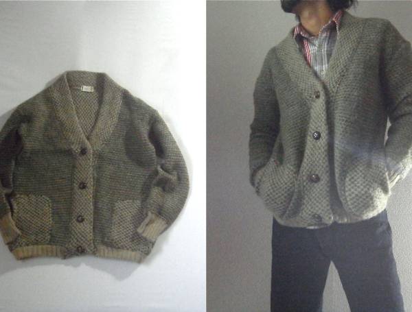 イタリア製 ニットカーディガン 古着　ヴィンテージ