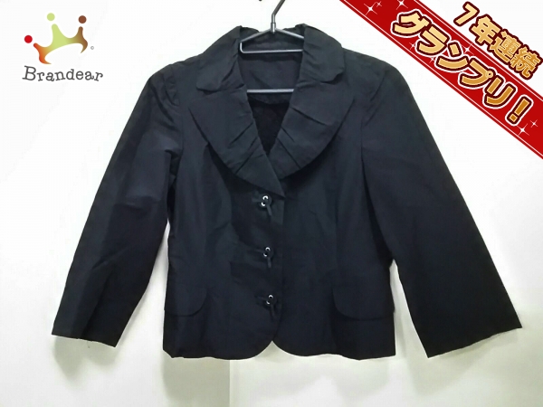 トゥービーシック ジャケット 40 レディース 黒 薄手 TO BE CHIC TO BE 
