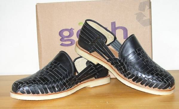 新品☆高級本革製のスリッポン☆☆メッシュ☆黒☆25.5㎝