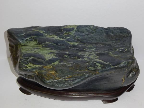 神居古潭石 茄子紺 水石 盆石 鑑賞石 芸術的 神居古潭石 水石 鑑賞石 茄子紺 - 緋山酔恭「山水石美術館」 全国の