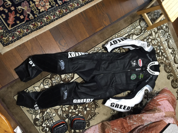 極希少✨KOMINE レーシングスーツ 革ツナギ レザー ブラック バイク4L 