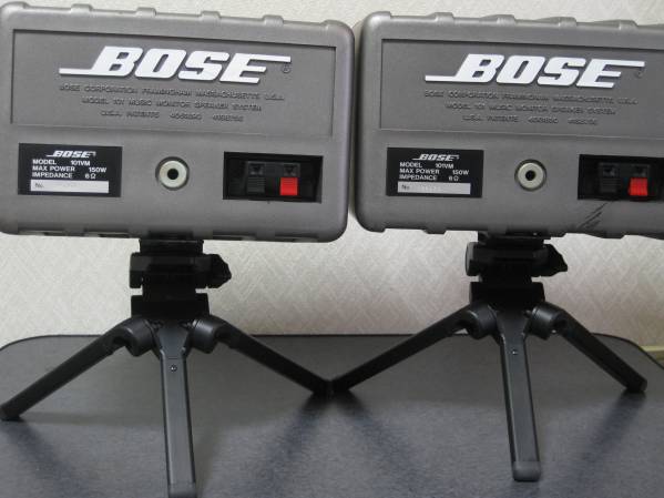 中古 BOSE 101VM スピーカー/TS-1スタンド付き 連番 1組 BOSE 一般