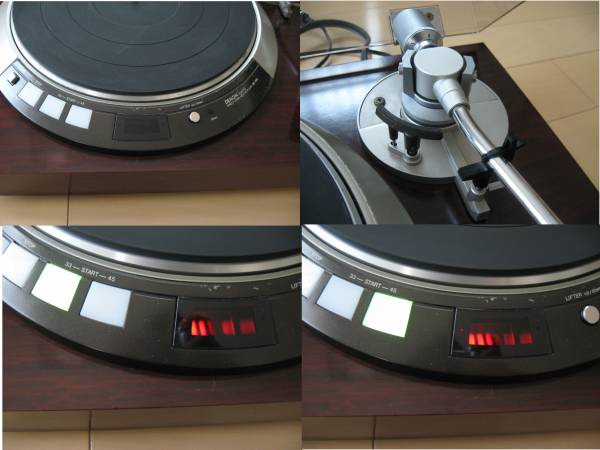 DENON DP-55L ベース寄せ集めパーツの修理整備済み動作品(デノン 