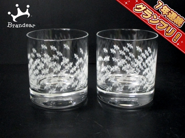 スワロフスキー ペアグラス 新品同様 クリア×白 SWAROVSKI