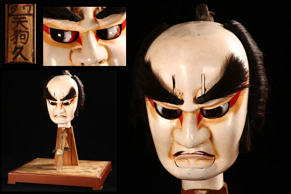 赤字超特価，高品質 【福】古き時代物 天狗久 阿波人形浄瑠璃 男形文楽
