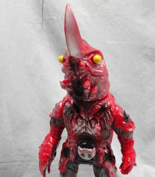 怪人 ザリキング 赤 かえる付 ソフビ 開封 ヤモマーク ヤモマーク