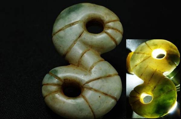 初出し放出品★古色異獣形特大翡翠製勾玉※骨董★古墳★縄文弥生