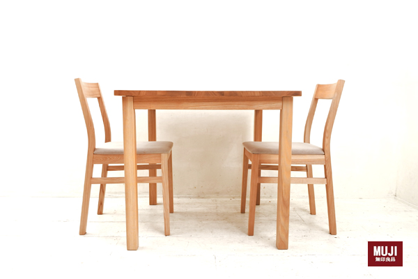094 展示品 無印良品タモ材ダイニングテーブル+チェアセット