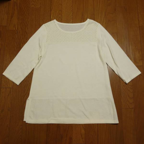☆レリアン★素敵な6分袖ニットチュニック★新品13+/Leilian☆