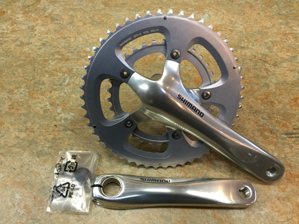 【新品】シマノ FC-R600 シルバー 165mm 50×34T (BB含まず)