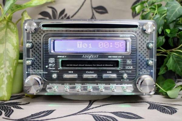 MD 音楽ソフト ADDZEST 3点セット ADDZEST CD/MDデッキ 整備済 DMZ636BK＜＜AUX端子付(アゼスト