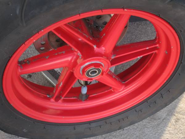 AF35 ライブDIO ZX 50th 限定車 中期 赤 アルミ ホイール 前後 京都