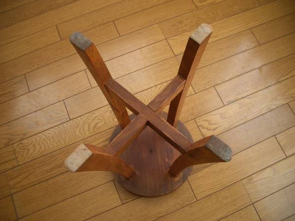 公式 激安販売 ☆古い丸椅子④ スツール 昭和レトロ 雑貨 天然生活