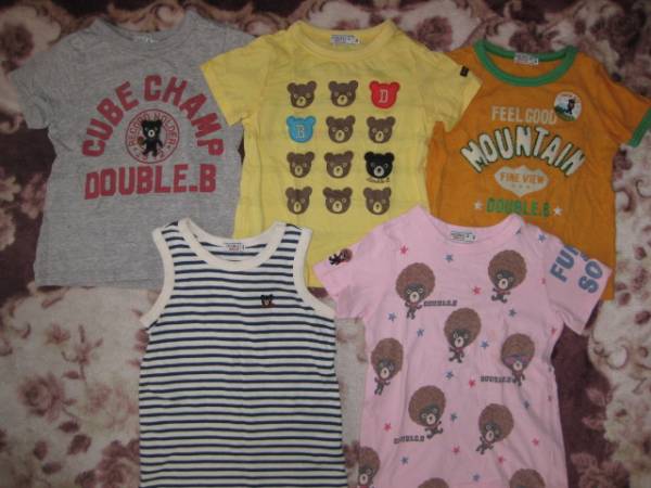 ミキハウス　ダブルB他　半袖　９枚セット　男の子　１００