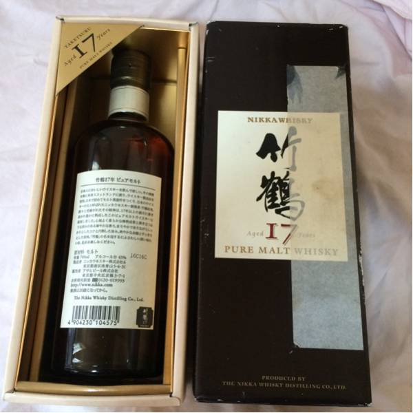 未開封 竹鶴 17 年 ニッカ ウイスキー 700ml 箱付き 新未開封竹鶴17年