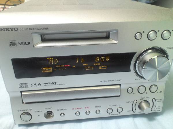 FR-7GX ONKYO CD ミニコンポの基準機！ONKYO ＆D-S7GX MD⁄CD⁄ﾁｭｰﾅ