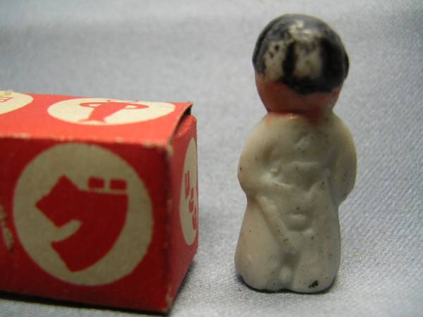 戦前 グリコおまけ玩具 武士人形 陶器製/赤箱/箱有/企業物の入札履歴
