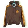アディダス ジャージ ZIP パーカ Lサイズ 茶 浜ちゃん着用 古着
