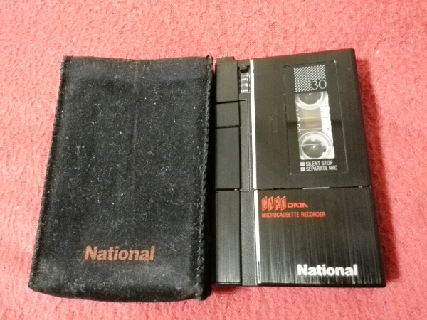 NationalマイクロカセットレコーダーRN-Z30(ジャンク)(録音、再生