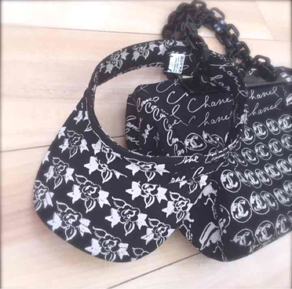 レア CHANEL シャネル サンバイザー/帽子