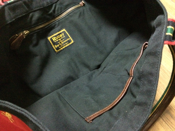 廃盤 ラルフローレン ラグビー パッチワーク スカル トート