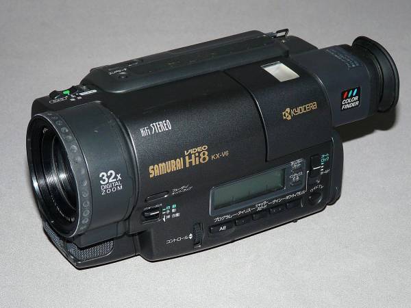 ☆京セラ Hi8 8mm ビデオカメラ KX-V6 動作品 kyocera samurai