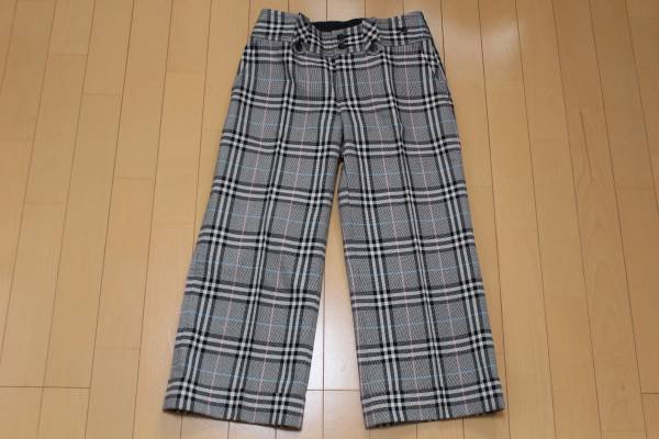 BLUE LABEL バーバリー ブルーレーベル クロップド パンツ 美品