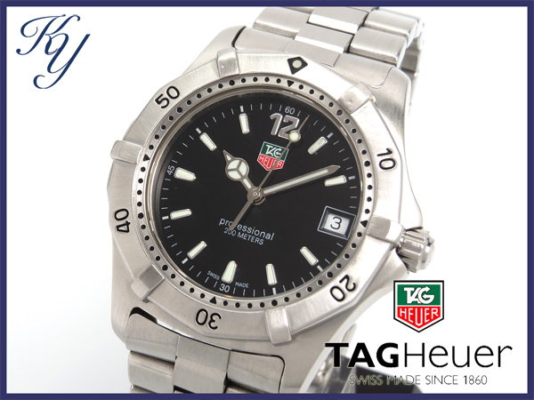 1円～ 美品 本物 TAGHEUER タグホイヤー 2000 WK1110 メンズ