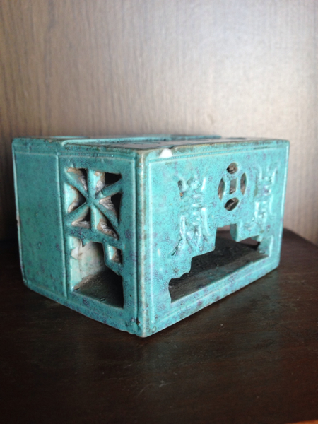 炉均窯 透彫筆洗 清時代 文房具／筆架／中国美術 清 アンティーク