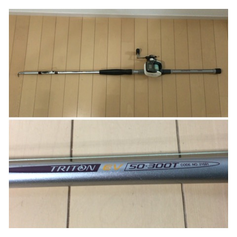 SHIMANO シマノ IG-HISPEED TRITON EV 30-300T リール付 A478