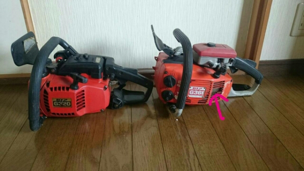 ゼノア G320 AV G361 チェーンソー 2台セット ジャンク扱い