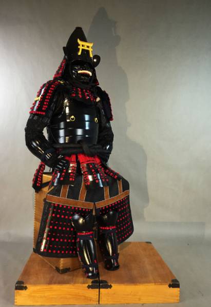 ◇甲冑◇等身大【鳥居元忠家○戦国武士具足】鎧兜刀D10(甲冑（兜、鎧