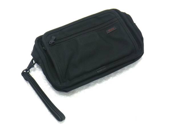 美品 TUMI トゥミ セカンドバッグ ポーチ メッシュ生地 ブラック