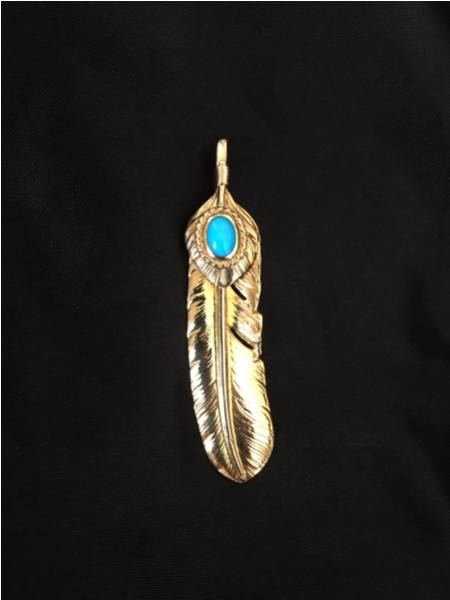 【最終値下げ】goro's ゴローズ 全金ターコイズ 特大フェザーOLD