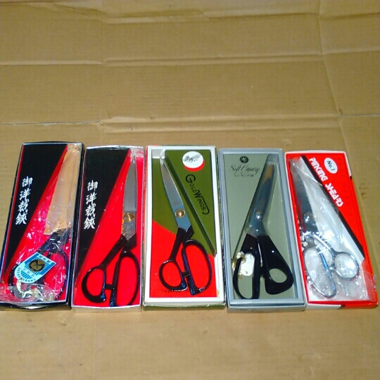 裁ちばさみ ピッキング鋏 中古 未使用 まとめて5本 播州鋏 他